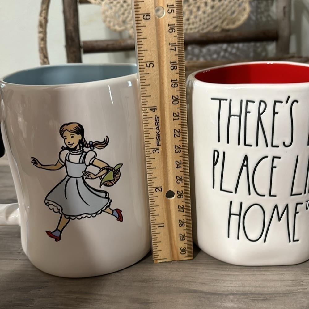 NWT RAE DUNN WIZARD OF OZ FOLLOW YOUR PATH AND THERE'S NO PLACE LIKE HOME MUGS - Picture 7 of 9